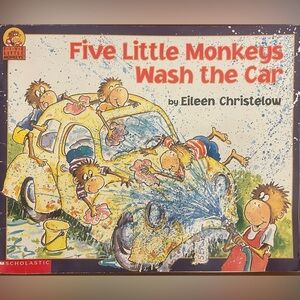 60% OFF BUNDLE DEAL🎉 Five Little Monkeys Wash the Car Softcover Book